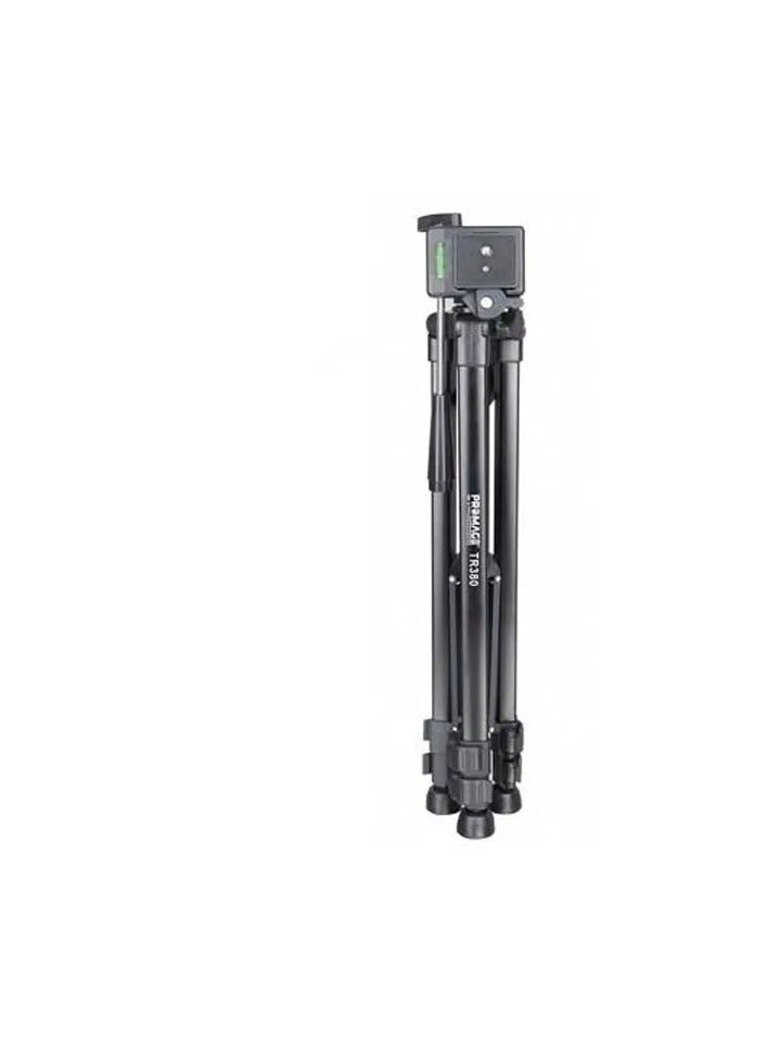 TR380 Camera Tripod Aluminum Camera Tripod with 3-Way Swivel Pan Head,Bag for DSLR Camera,DV Video Camcorder