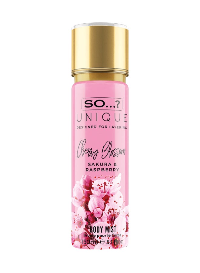 Unique Cherry Blossom Body Mist for Women – Delicate & Refreshing Floral Fragrance Spray, Long-Lasting Mist Infused with Sweet & Elegant Notes, 150ml