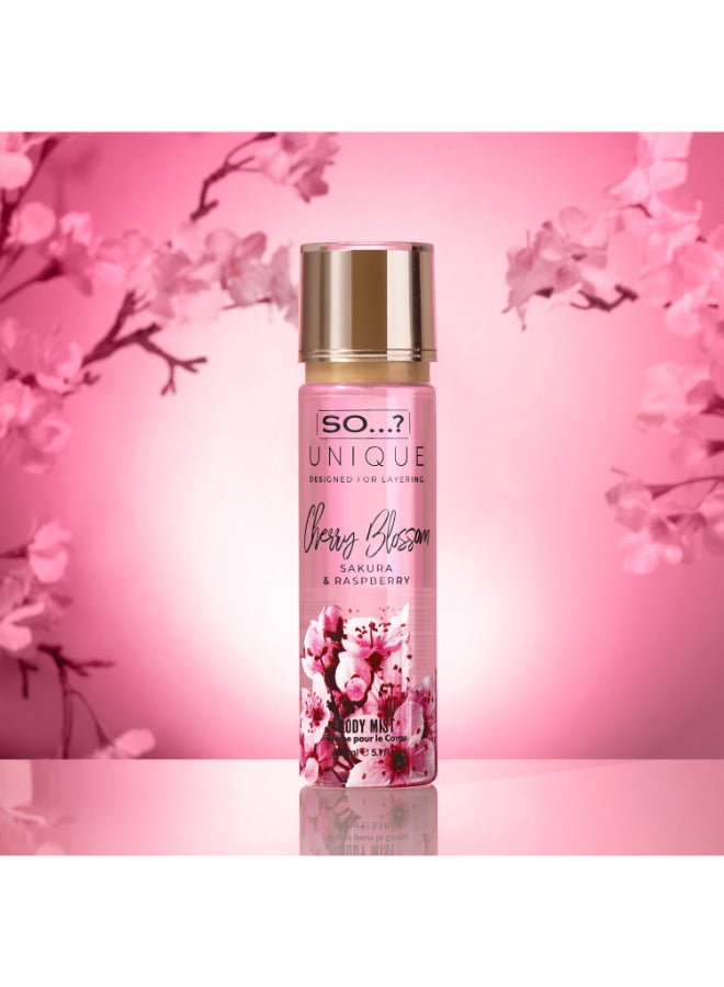 Unique Cherry Blossom Body Mist for Women – Delicate & Refreshing Floral Fragrance Spray, Long-Lasting Mist Infused with Sweet & Elegant Notes, 150ml