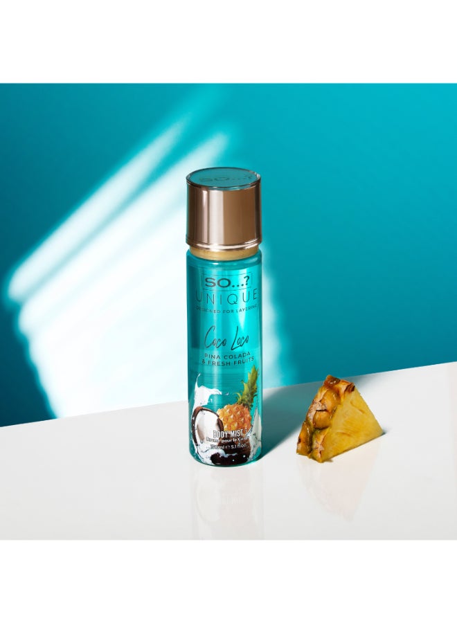 Unique Coco Loco Body Mist | 150ml | Tropical Coconut & Creamy Scent | Long-Lasting & Refreshing Women's Fragrance | Perfect for Daily Wear & Summer Vibes