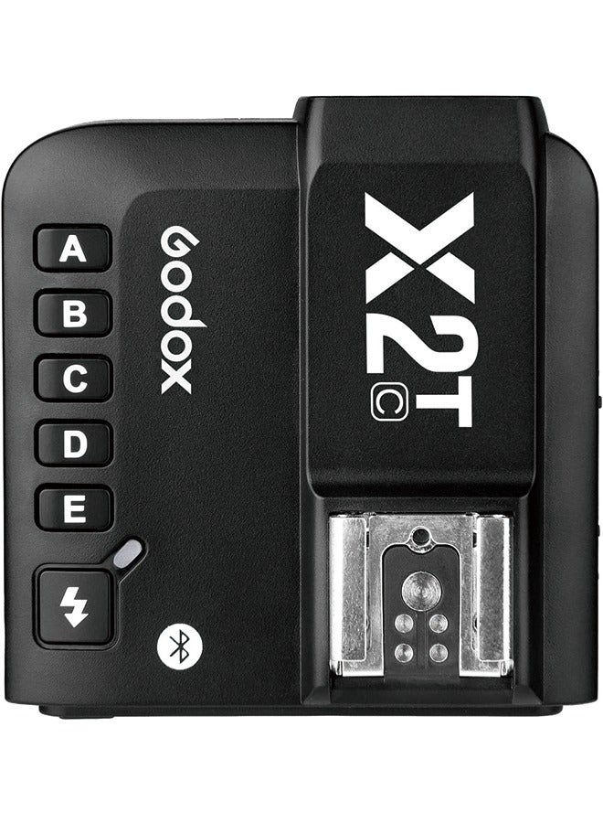 Godox X2T-C TTL Wireless Flash Trigger for Canon, 1/8000s HSS Bluetooth Connection Supports iOS/Android App Controller, TCM Function, 5 Separate Group Buttons, New Hotshoe Locking, New AF Assist Light