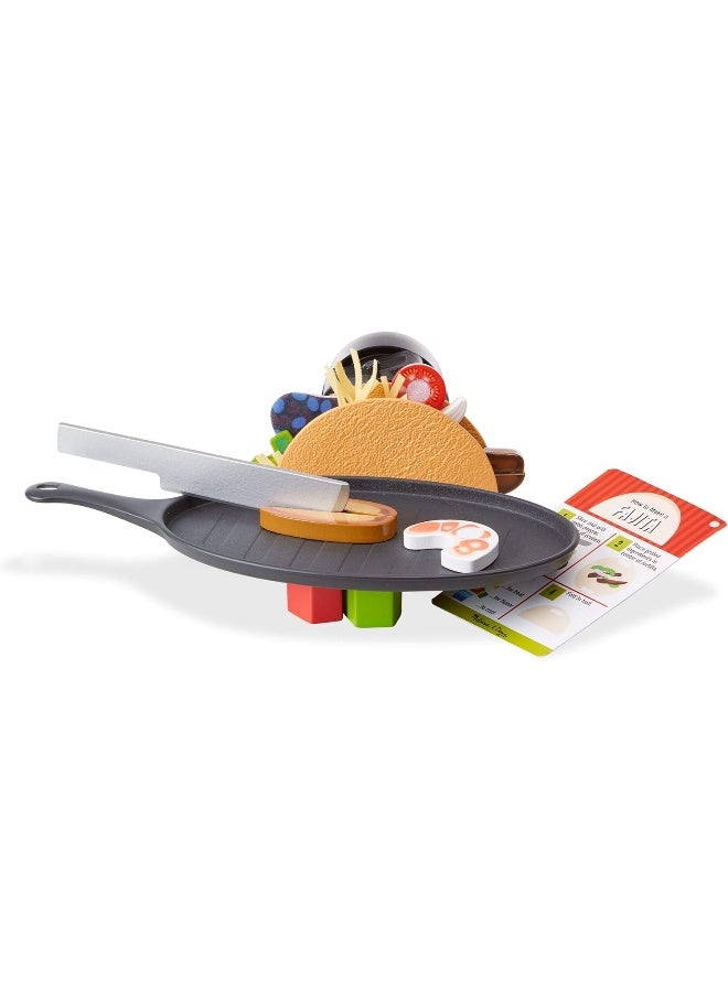 Melissa & Doug Fill & Fold Taco & Tortilla Set | Play Food | Pretend Play| Age +3 years | Gift for Boy or Girl