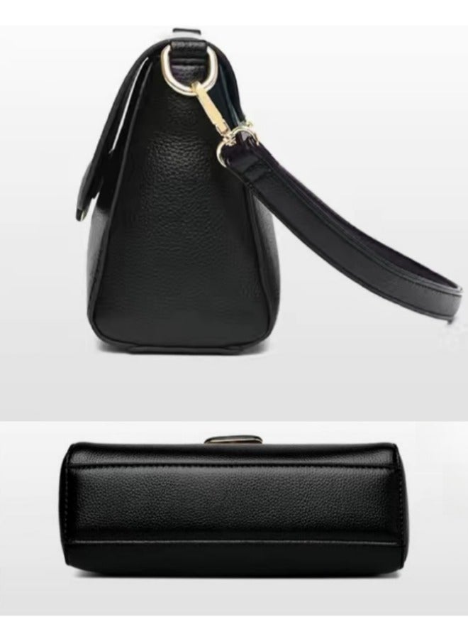 Women's Solid Color Shoulder Bag, Ladies Creative Small Square Buckle Crossbody Bag Sling Bag Side Bag Carry Bag, Daily Commuter/Banquet/Party/Campus PU Leather Satchel Bags Tourist Bag for Girls