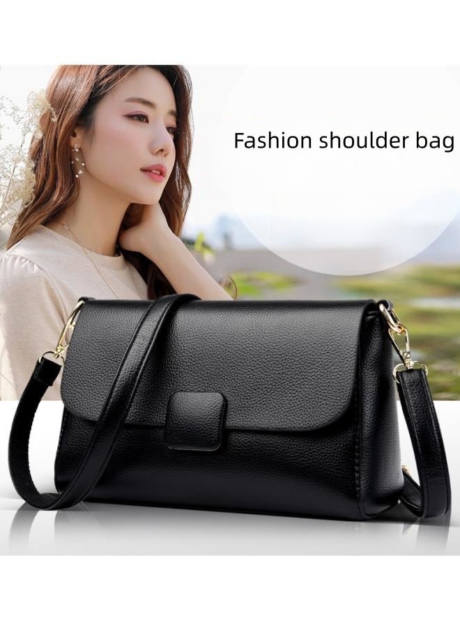 Women's Solid Color Shoulder Bag, Ladies Creative Small Square Buckle Crossbody Bag Sling Bag Side Bag Carry Bag, Daily Commuter/Banquet/Party/Campus PU Leather Satchel Bags Tourist Bag for Girls