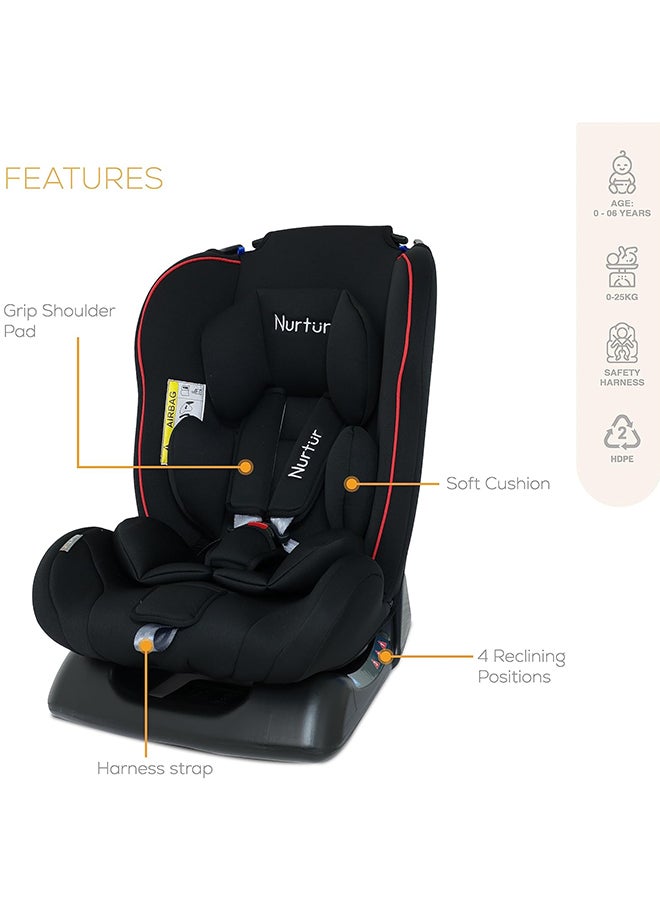 Bruno Baby/Kids 3-In-1 Car Seat - 4 Position Recline 5-Point Safety Harness – 143° Angle 0 Months To 7 Years