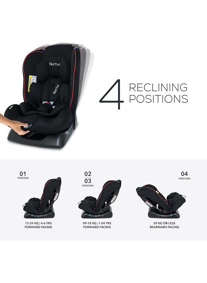 Bruno Baby/Kids 3-In-1 Car Seat - 4 Position Recline 5-Point Safety Harness – 143° Angle 0 Months To 7 Years