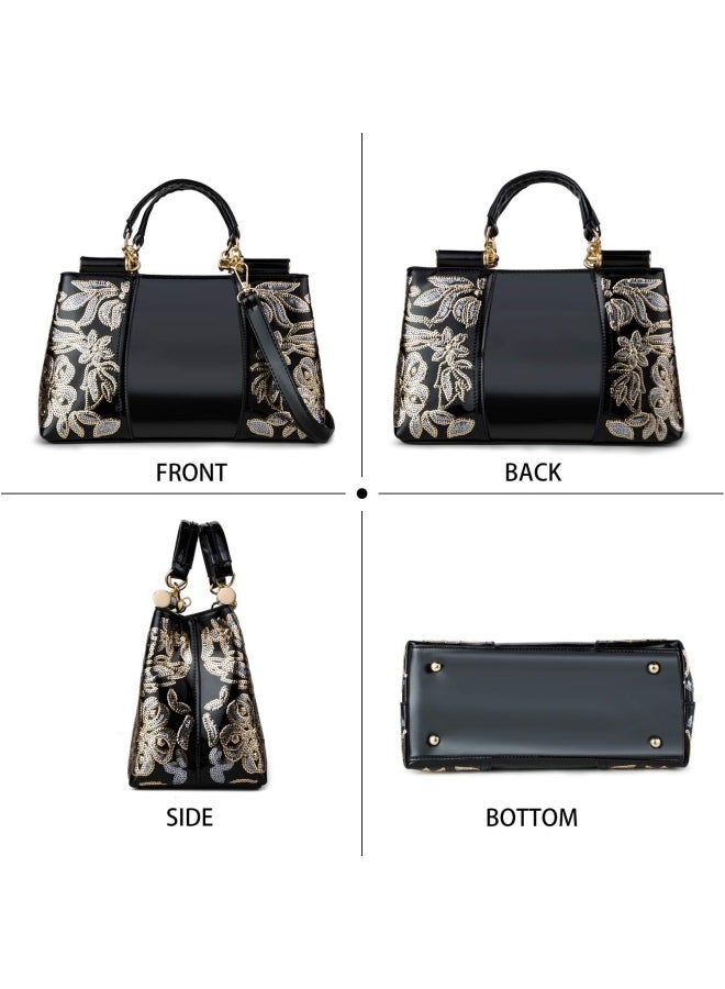 Women's Versatile Large Capacity Crossbody Bag, Ladies Top Handle Shoulder Bag Side Bag Sling Bag, PU Leather Handbag Tote Bags Satchel Bags Clutch Bag Carry Bag for College Students