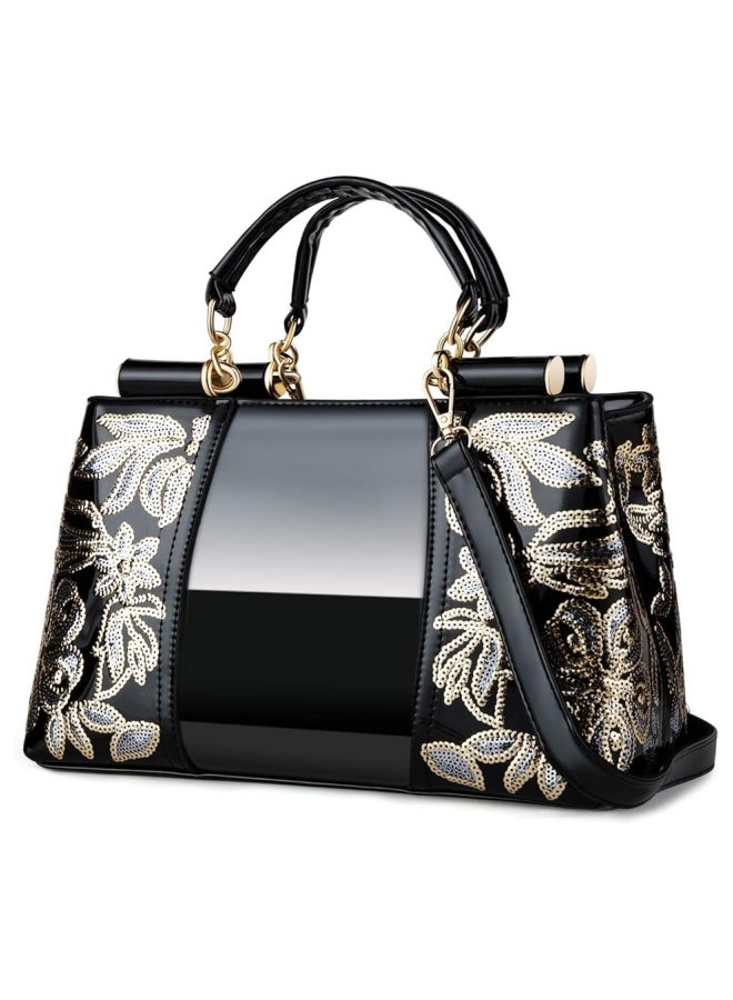 Women's Versatile Large Capacity Crossbody Bag, Ladies Top Handle Shoulder Bag Side Bag Sling Bag, PU Leather Handbag Tote Bags Satchel Bags Clutch Bag Carry Bag for College Students