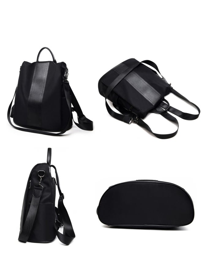 Girls Versatile Large-capacity Backpack, Women's School Bag Back Bag Book Bag Shoulder Bag with Fur Ball Hanging, Shoulder Bag, Nylon Handbag Side Bag Sling Bag for College Students