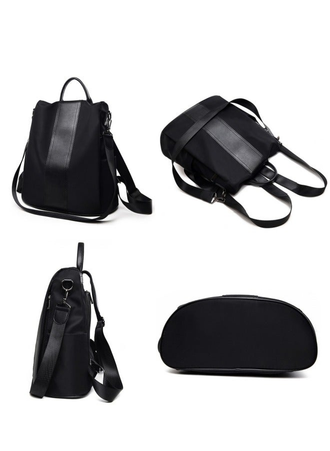 Girls Versatile Large-capacity Backpack, Women's School Bag Back Bag Book Bag Shoulder Bag with Fur Ball Hanging, Shoulder Bag, Nylon Handbag Side Bag Sling Bag for College Students