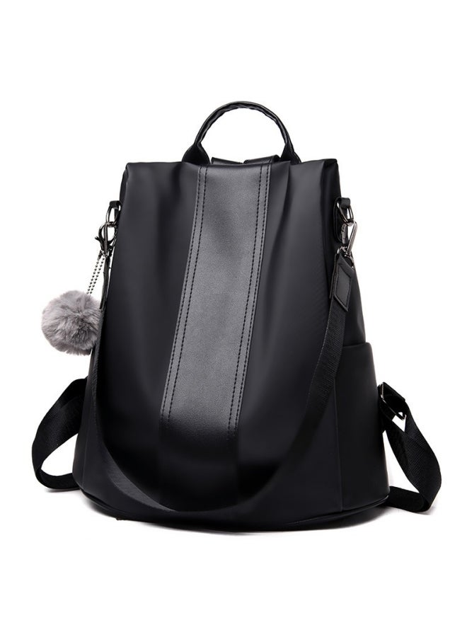 Girls Versatile Large-capacity Backpack, Women's School Bag Back Bag Book Bag Shoulder Bag with Fur Ball Hanging, Shoulder Bag, Nylon Handbag Side Bag Sling Bag for College Students