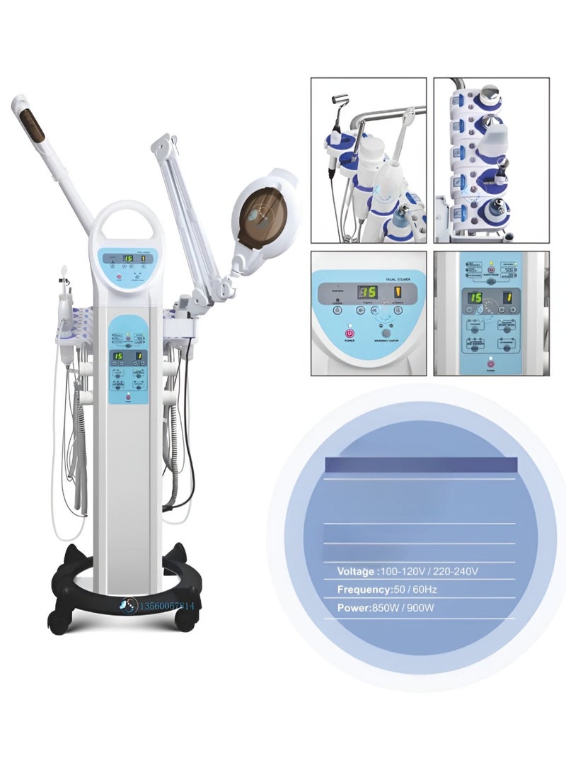 Globalstar 9 in 1 Beauty Machine: Comprehensive Facial Treatment System with Steamer, Vacuum, and More