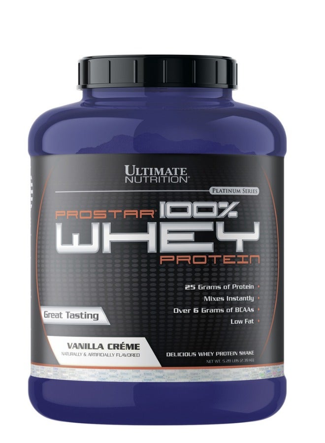 Prostar 100% Whey Protein 2.39kg Vanilla Creme Flavor