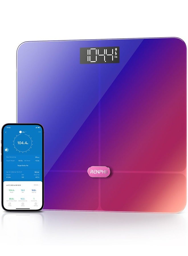 RENPHO Smart Scale for Body Weight FSA HSA Store Eligible Elis 2 Weight Scale with Pregnancy Mode High Precision Digital Bathroom Scale - Gradient