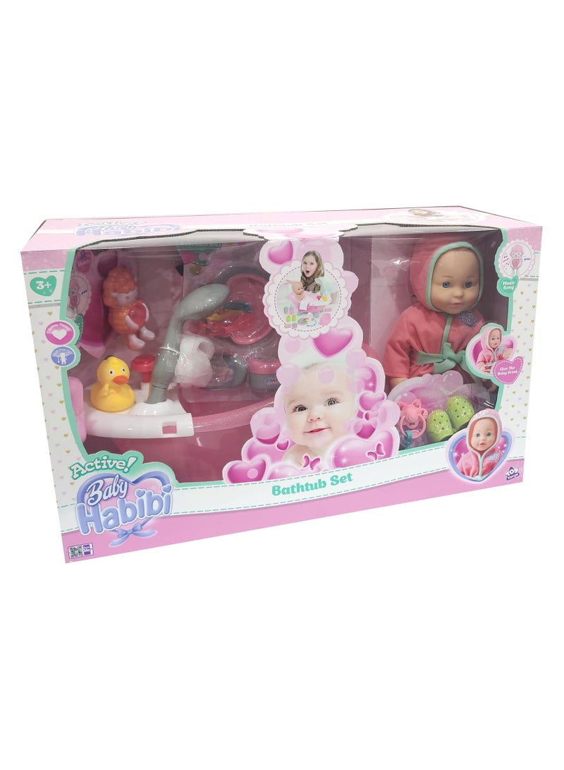 Baby Habibi Doll Bathtub Set 14inch