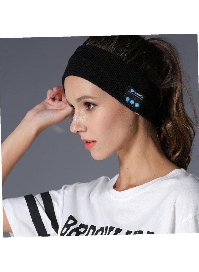 Wireless Bluetooth Music Sports Headband Turban Bstereo Bluetooth Headset Removable and Washable Sweat-Absorbent Headband