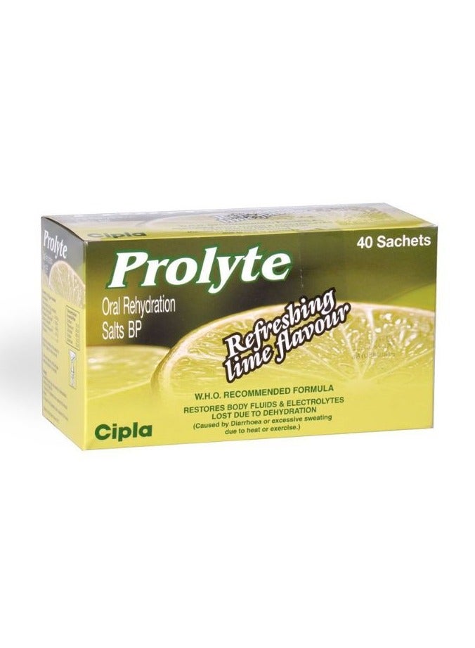 Prolyte Lime Sachets 4.2g 40's
