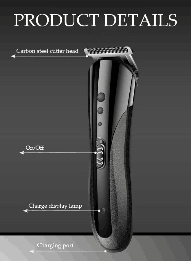 Hair Clippers Portable Electric Shaver Powerful Storm Nose Hair Trimmer for Men with 3 Replacement Headers and 4 Positioning Combs, Multifunctional Electric Razor, USB Hair Trimmer Set for Travel