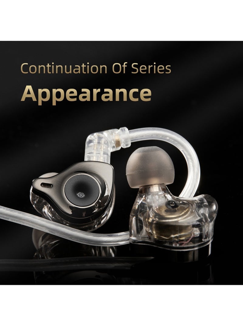 SGOR Adonis 1DD+1BA Hybrid Technology Earphones In Ear Monitor HIFI Super Bass Earbuds High Sound Quality Music Headphones (No mic)