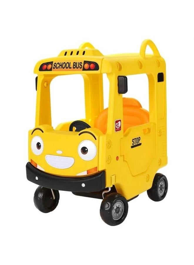 Yellow School Bus Roof Car