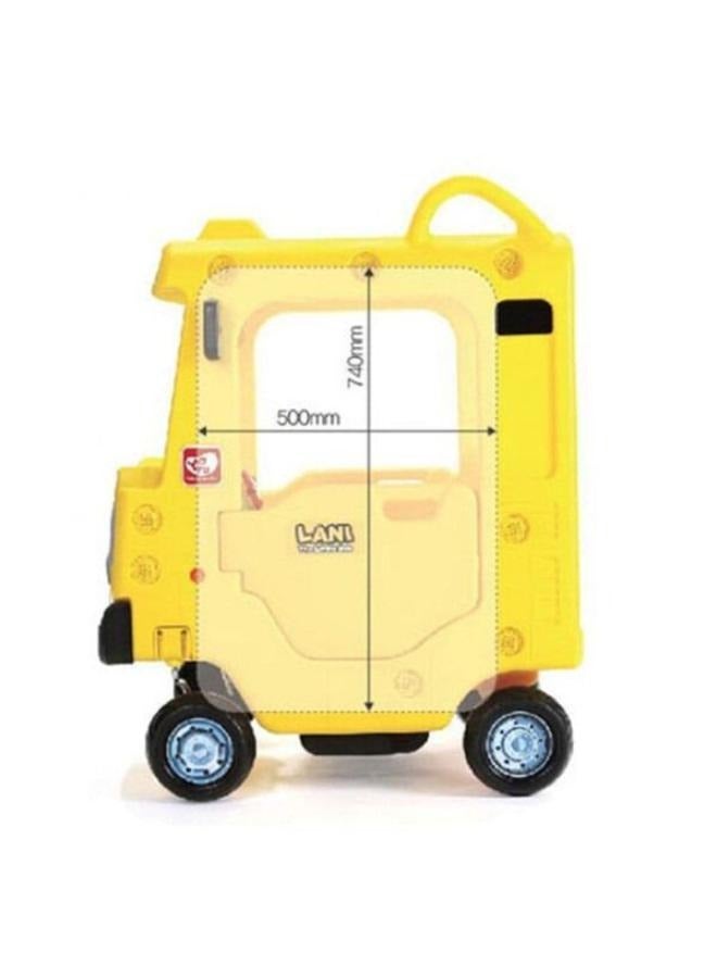Yellow School Bus Roof Car