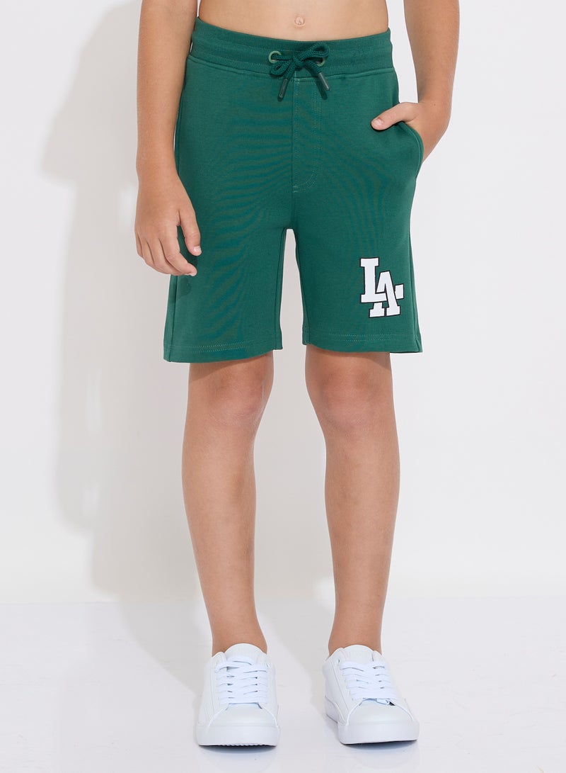 Boys' Summer Outfit Set: 2-Piece T-Shirts & Shorts - Dark Green (2-8 Years)