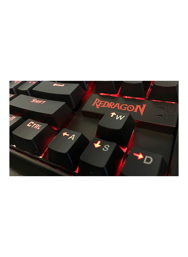 Redragon K552 KUMARA Mechanical Gaming Keyboard Blue Switches (Black RED LED Backlit)