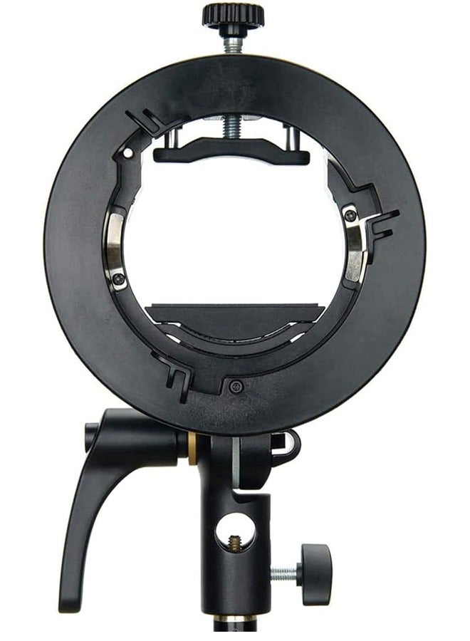 Godox S2 Speedlite Bracket for Godox AD200Pro, AD200, AD400Pro, for V1 Round Head Speedlite, V860II / TT685 / TT350 Series, S-Type Bracket Updated Version Bowens Mount Holder