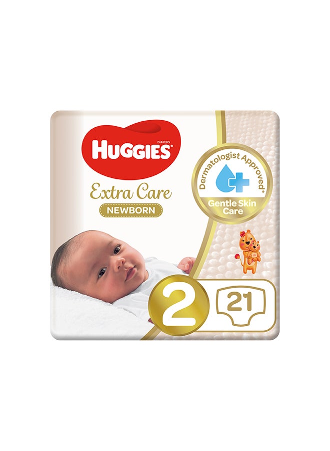 Extra Care Newborn, Size 2, 4 - 6 kg, Carry Pack, 21 Diapers