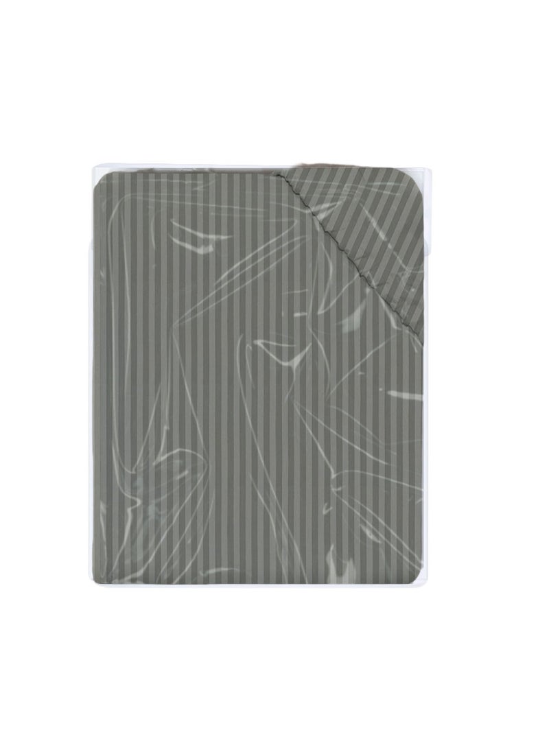 Striped Bed Sheet Sets Cotton 3 Piece Set Deep Pocket 120x200+15cm