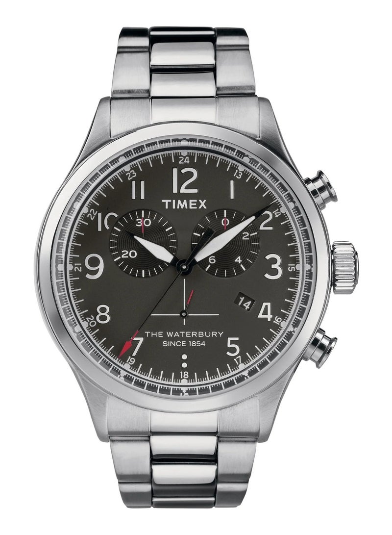 Timex Stainless Steel Multi Function Men's Watch With Silver Stainless Steel TW2R38400