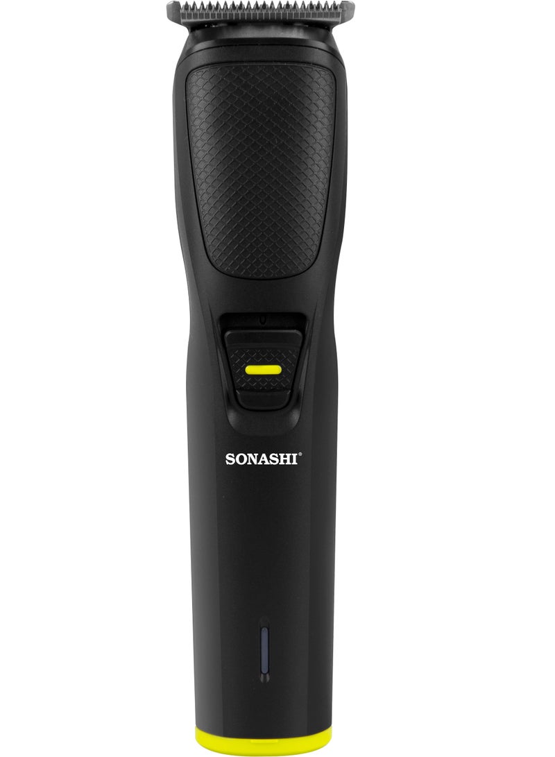 Rechargeable Hair Clipper With Sharp Stainless Steel Cutter Blade Charging Indicator Light And Type C USB Cable For Charging Cordless Hair Clipper With USB Cable Mens Grooming Kit  SHC-1057 Black