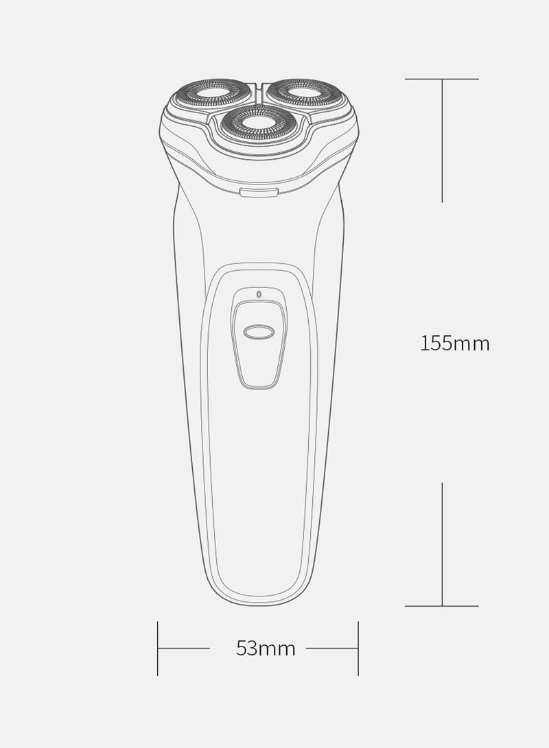 ENCHEN Blackstone Electrical Rotary Shaver for Men 3D Floating Blade Washable Type-C USB Rechargeable Shaving Beard Machine