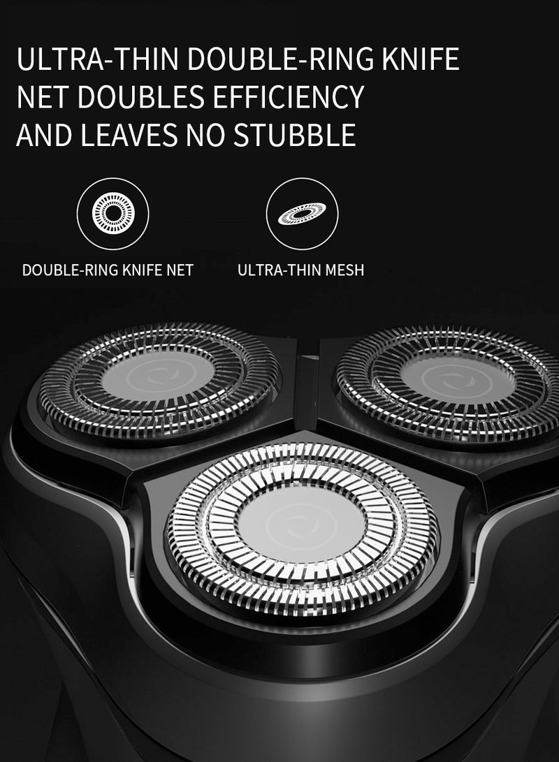 ENCHEN Blackstone Electrical Rotary Shaver for Men 3D Floating Blade Washable Type-C USB Rechargeable Shaving Beard Machine