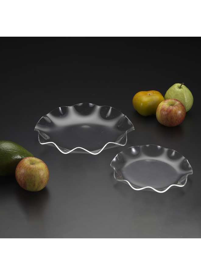 Acrylic Fruit Plates 24.5 cm Clear