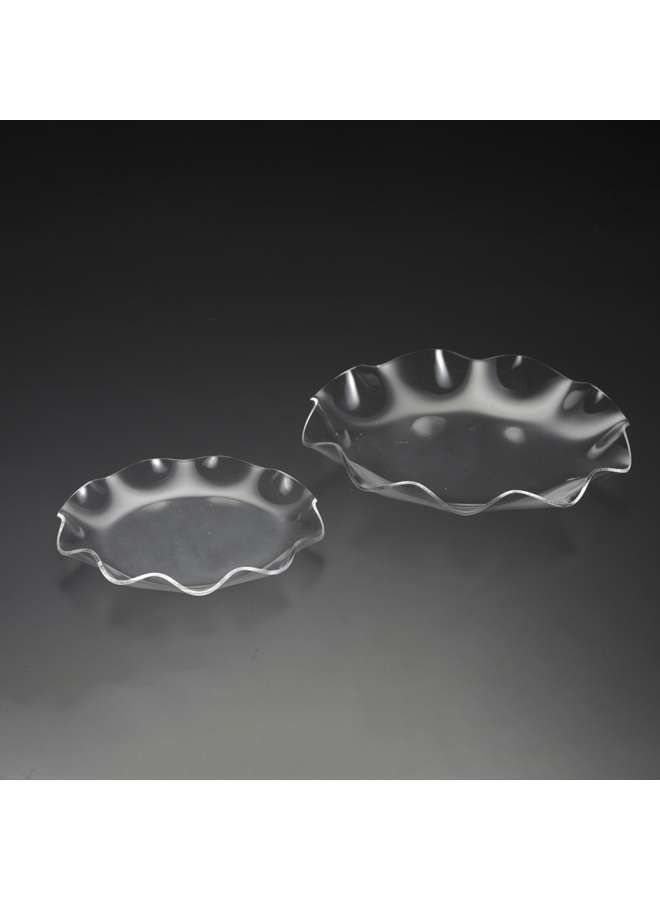 Acrylic Fruit Plates 24.5 cm Clear