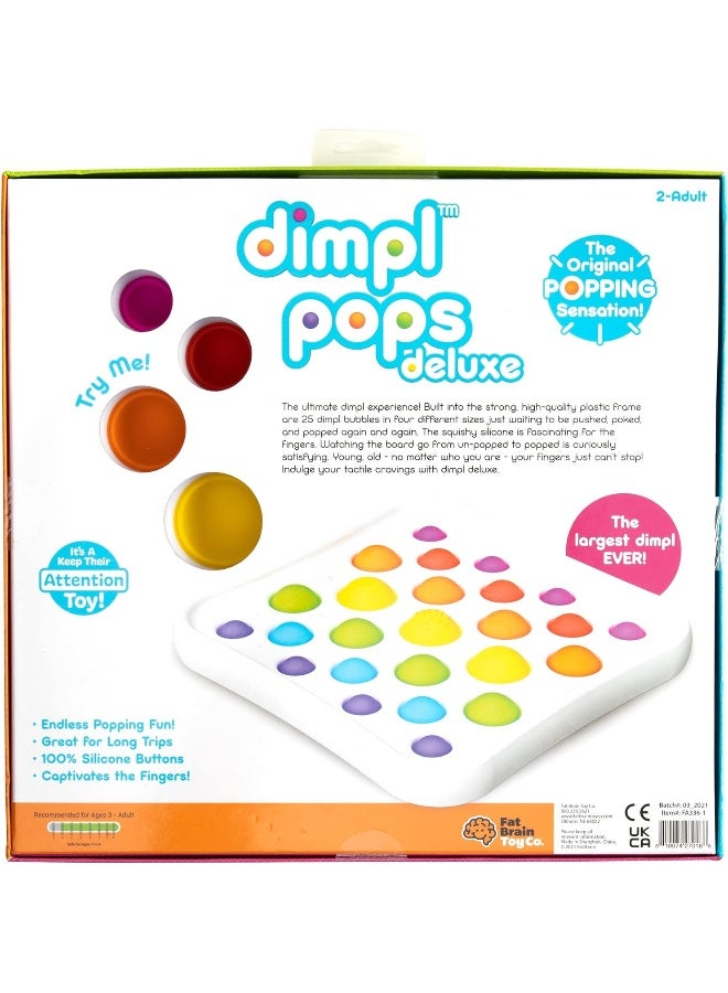 Fat Brain Dimpl Pops Deluxe, Early Development & Educational Baby Toy, Suitable For Boys & Girls Aged 3 Years Or Above