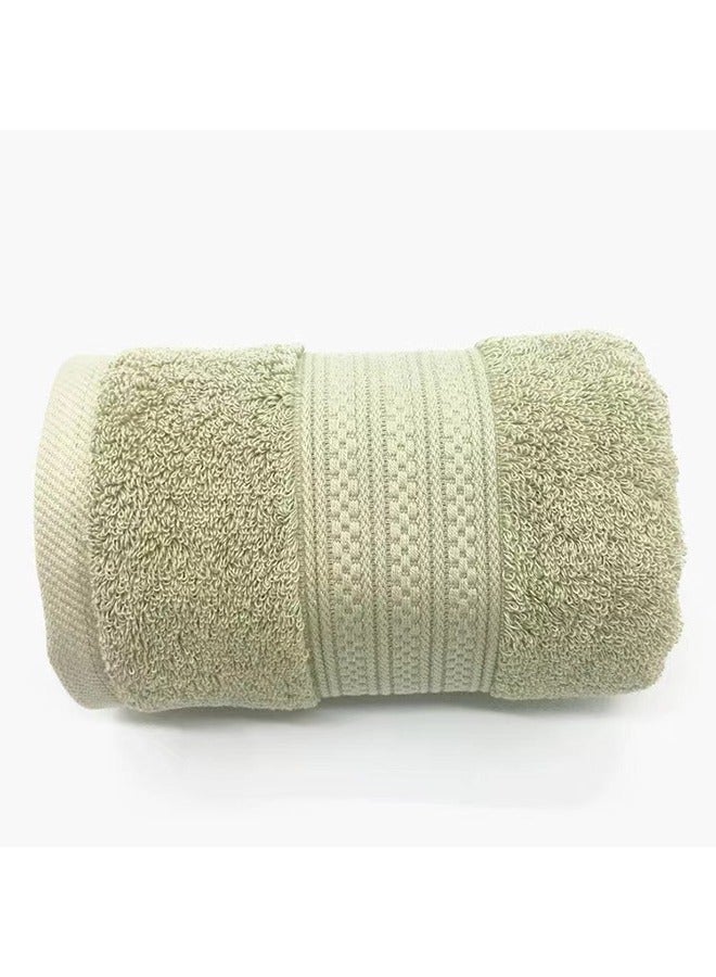 4-Piece Towel Set, Green Cotton Luxury Plush Towels, 2 Square Towel, 1 Washcloths, 1 Bath Towel - Highly Absorbent, Quick Dry,Premium Quality Towel Hand Set for Bathroom