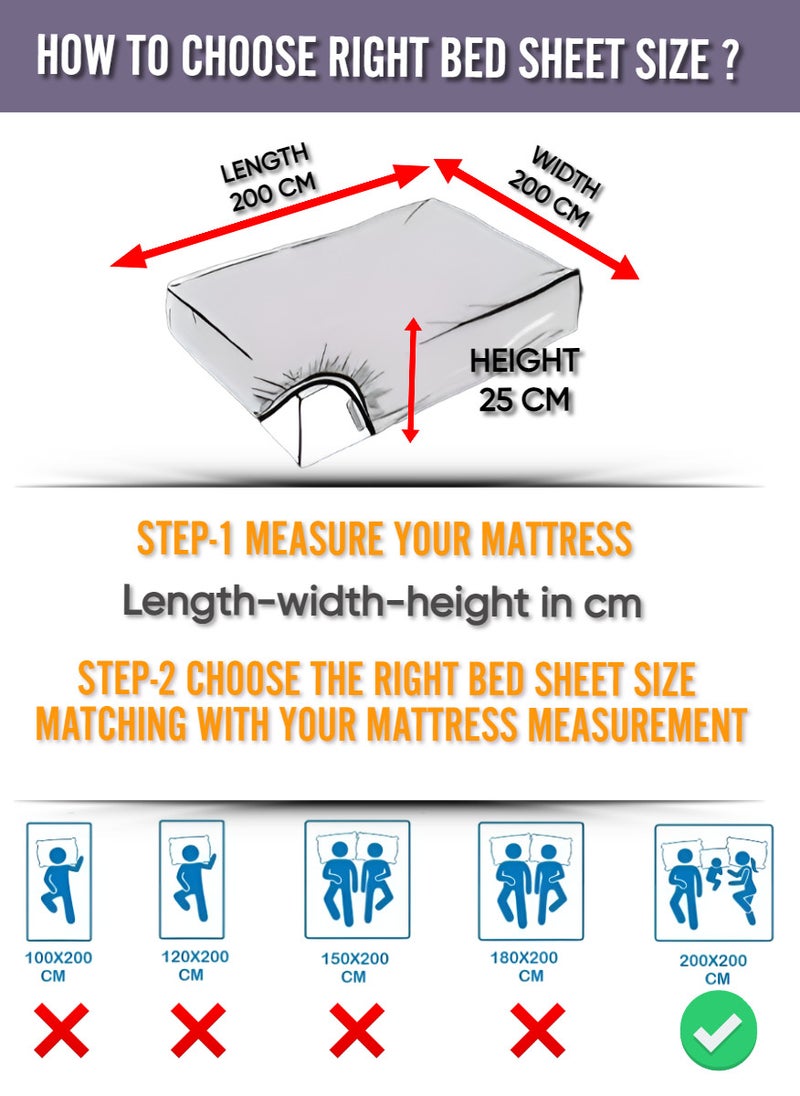 Pastel Pink Striped Cotton Bed Sheet Sets 3 Piece Set Deep Pocket 200x200+25cm