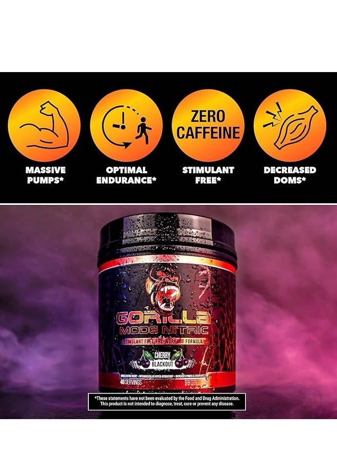 Mode Nitric Stimulant Free Pre Workout Orange Krush 40 Servings 704g