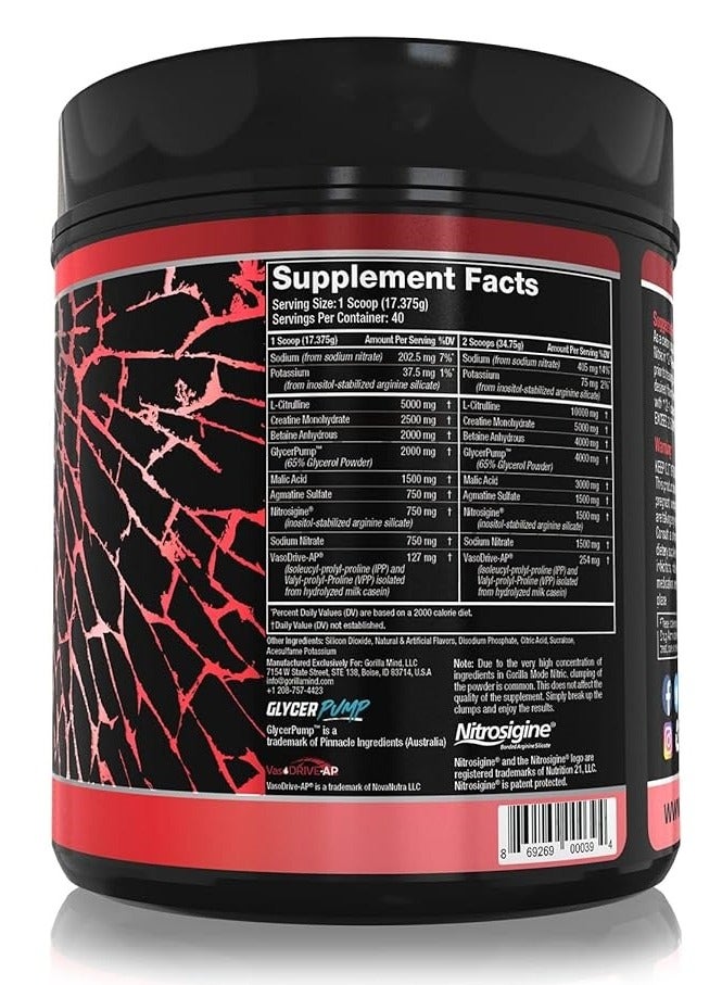 Mode Nitric Stimulant Free Pre Workout Orange Krush 40 Servings 704g