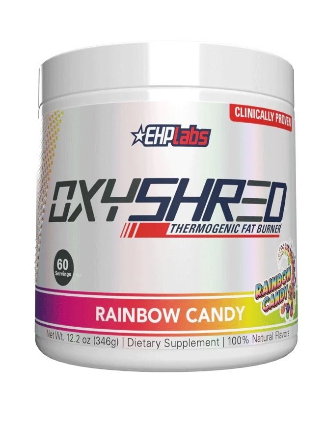 Oxyshred Thermogenic Fat Burner Rainbow Candy 60 Servings 346g