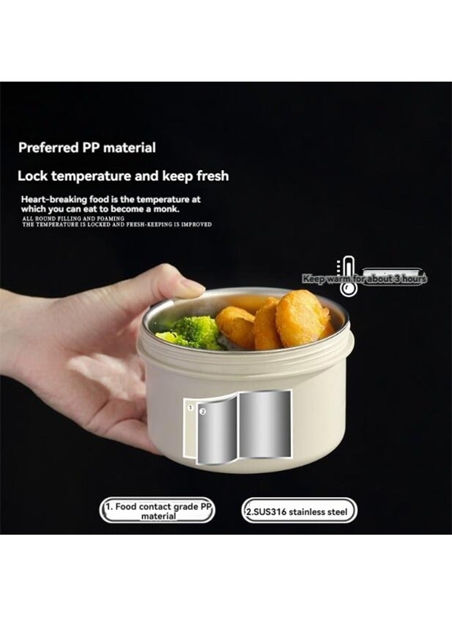 Stainless Steel Lunch Box Set 3 Pcs With Thermal Insulated Bag