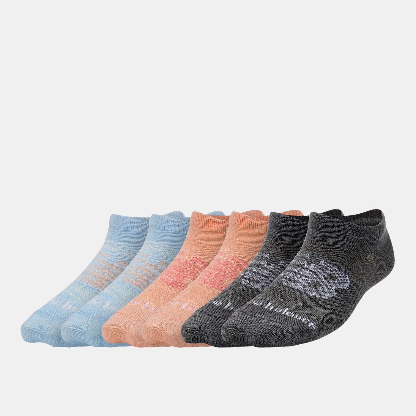 Kids Flat Knit No-Show Socks (6 Pairs)