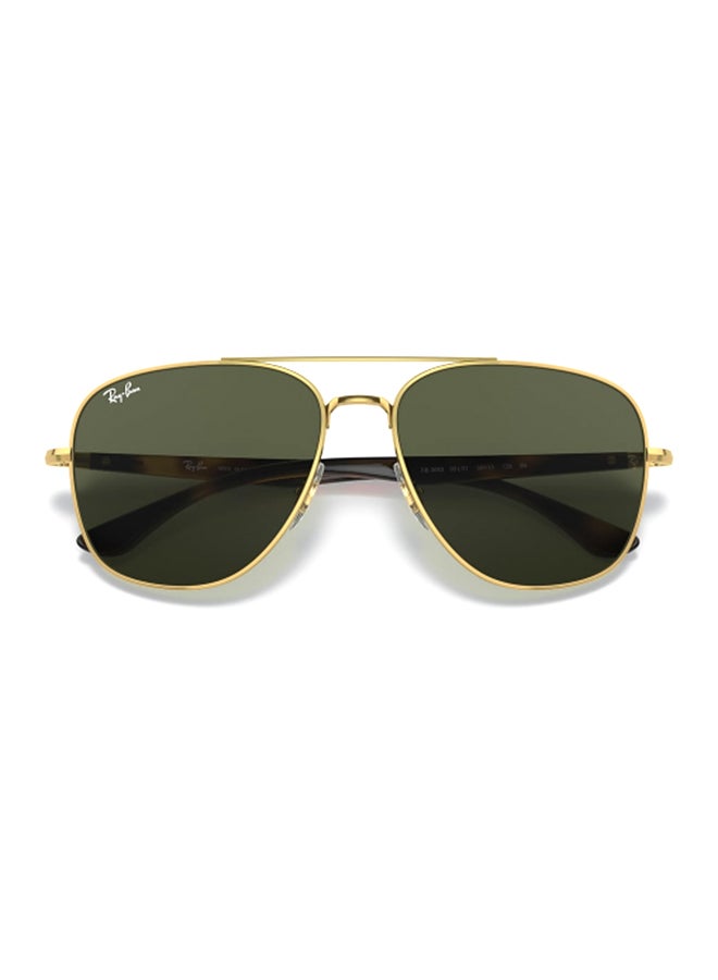 Unisex UV Protection Square Shape Metal Sunglasses RB3683 001/31 56-15 - Lens Size: 59 Mm - Polished Gold