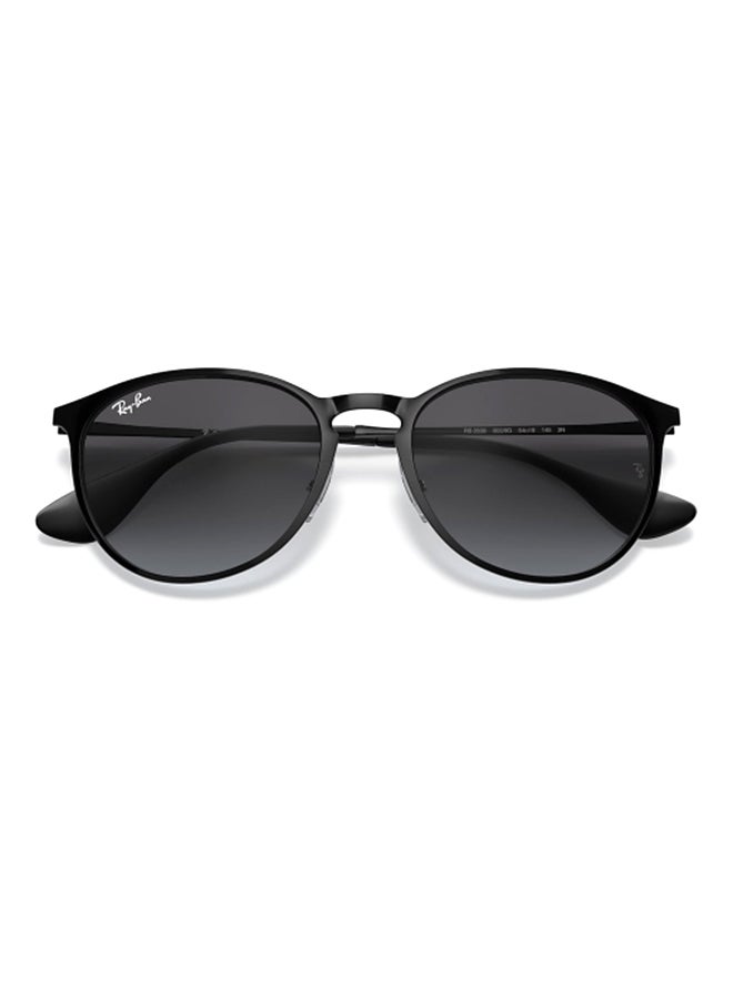 Unisex UV Protection Wayfarer Shape Metal Sunglasses RB3539 002/8G 54-19 - Lens Size: 54 Mm - Polished Black