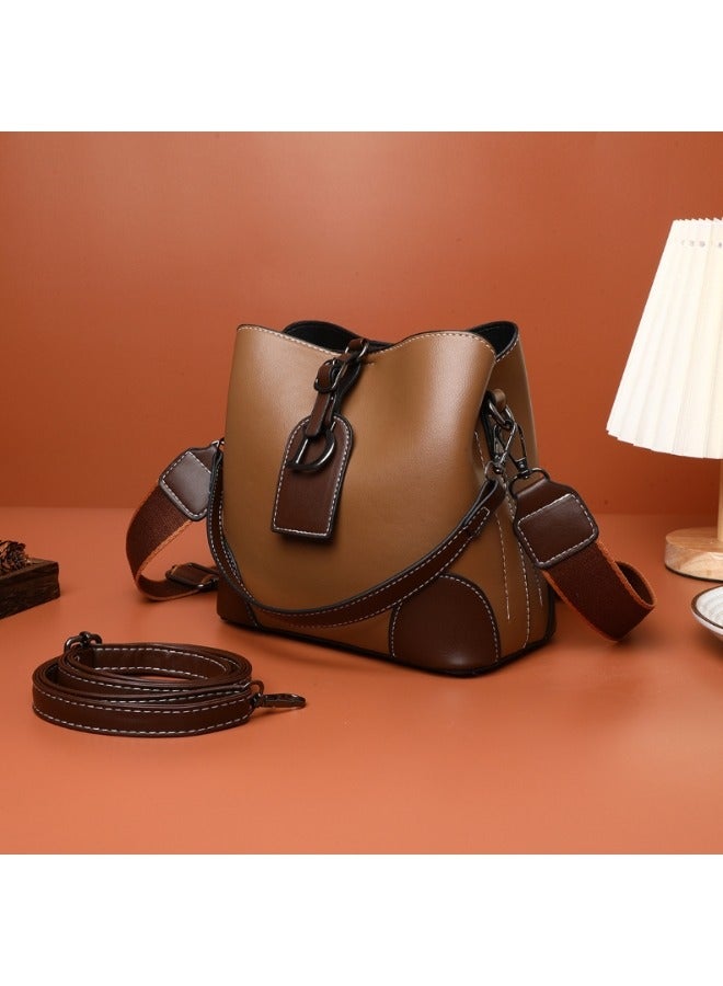 Women's Leather Crossbody Bags Tote Handbag Satchel Shoulder Bag with Adjustable Strap & Large Capacity Trendy Commute Crossbody Bags