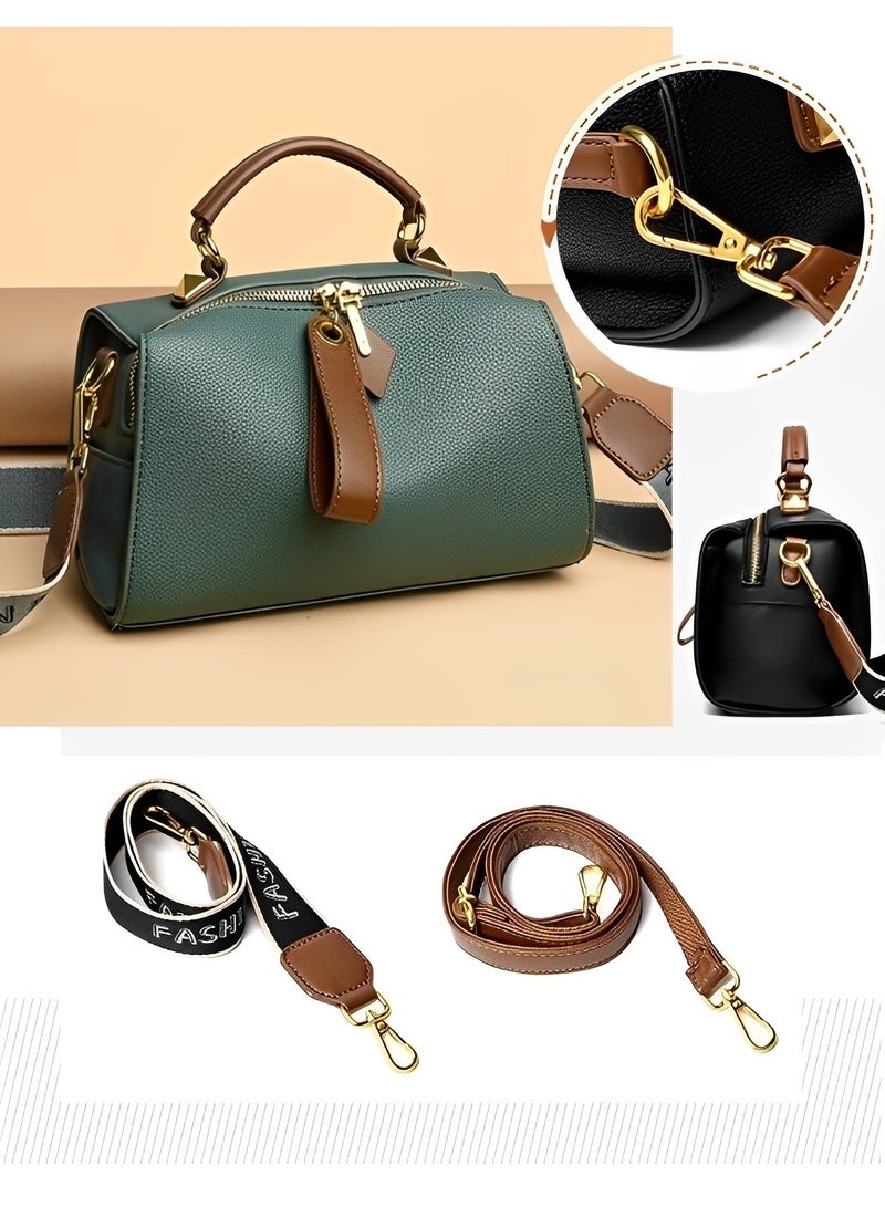 Women's Shoulder Bag Genuine Leather Top-handle Handbag Ladies Purses Tote Bag Crossbody Purse Satchel Bags