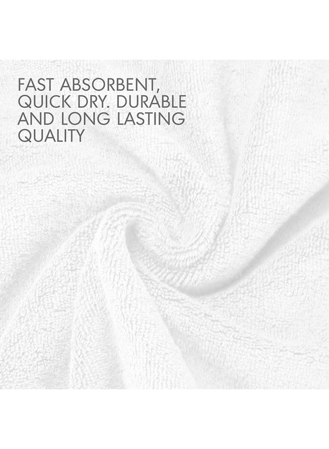 Hotel Linen Klub 1PC LUXURY Hotel Spa Shower/ Antimicrobial Bathtub Mat  - 100% Cotton 900 GSM Terry Dobby Border Ring Spun - Super Soft ,Quick Dry,Highly Absorbent , Size : 50 x 80cm, White