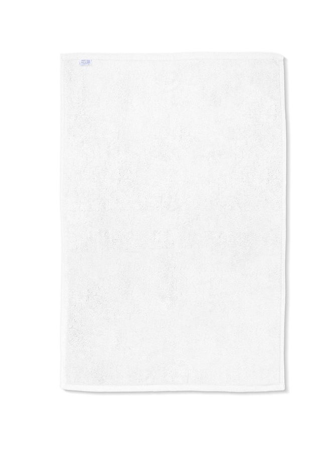 Hotel Linen Klub 1PC LUXURY Hotel Spa Shower/ Antimicrobial Bathtub Mat  - 100% Cotton 900 GSM Terry Dobby Border Ring Spun - Super Soft ,Quick Dry,Highly Absorbent , Size : 50 x 80cm, White